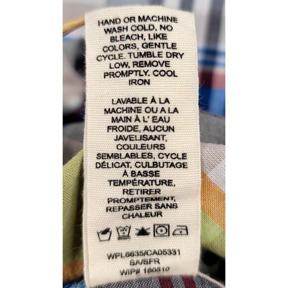 Woolrich Mens Modern Fit Plaid Button-Up Long Sleeve Shirt XL Organic Cotton - Picture 6 of 10